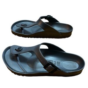 Birkenstock Gizeh Dark Gray Sandals Size:7